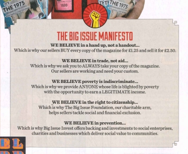 <p>provide an analysis of this section of the big issue’s contents page? 2 points</p>