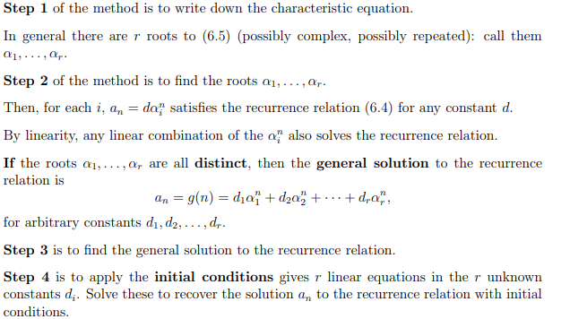 <p>seek solutions of the form a<sub>n </sub>= x<sup>n</sup></p>