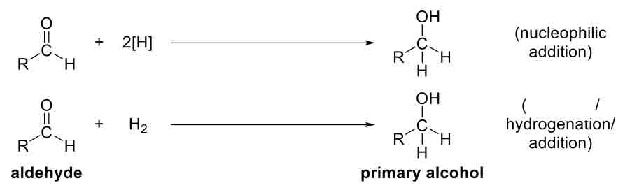 <p>Aldehyde to Alcohol</p>