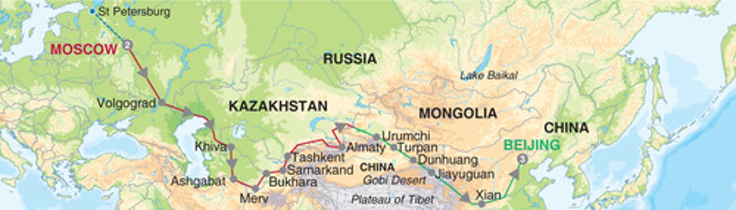 <p>Connected China, India, and the Middle East. Traded goods and helped to spread culture.</p>