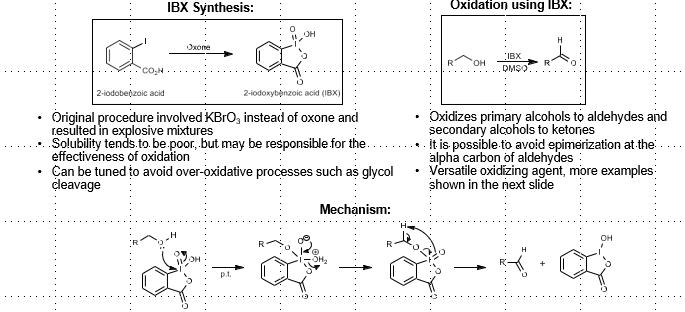 <p>Alcohol to ketone/aldehyde</p>