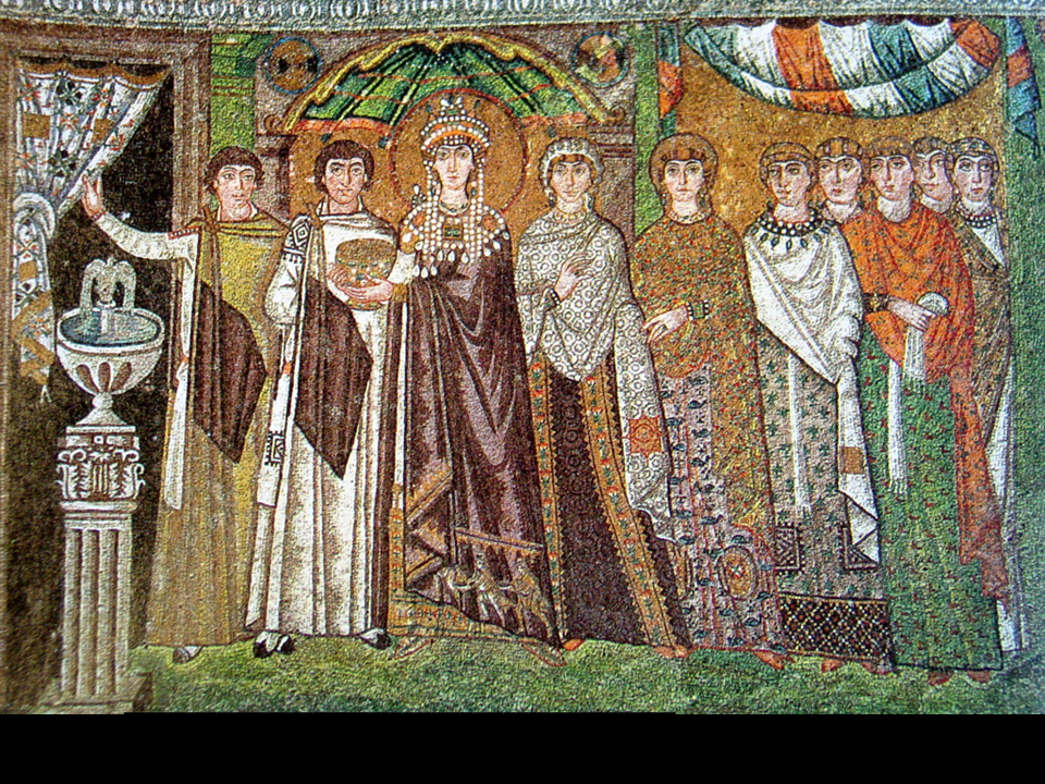 Court of Empress Theodora and her retinue