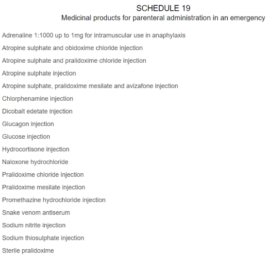 <p>No, prescriptions are not needed for  administration of POMs specified in schedule 19 for the purpose of saving life in an emergency.</p><p></p>