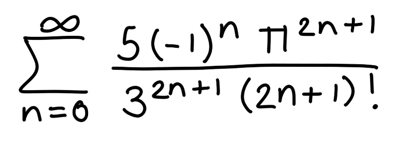 <p><span>Find the sum of the series</span></p>