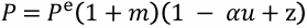 <p>An increase in expected price level leads to, a one for one, increase in actual price level. So if wage setters expect a higher price level, they set a higher nominal wage, which leads in turn to an increase in the price level. The increase in price level from last period to this period is higher inflation.</p><p>Given P^e, a decrease in the unemployment rate leads to a higher nominal wage, which leads to a higher price level.</p>