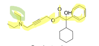 <p>Antagonist</p><p>Very non-polar, can penetrate skin</p>