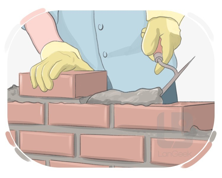 <p>To build or create something. </p>