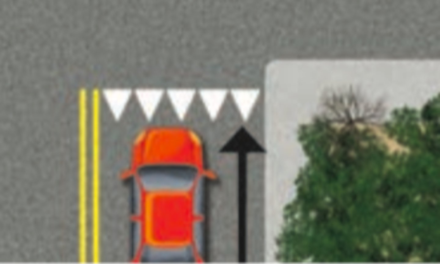 <p>This pavement marking means:</p>