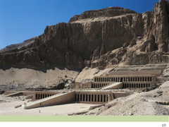 <p>Egyptian Deir el-Bahri. ca. 1478-1458 BCE.</p>