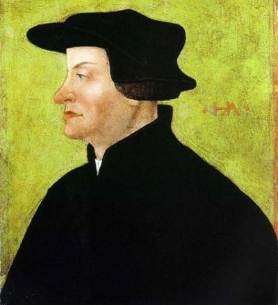 great minister of Zurich, began reformation in Switzerland; killed, cut, burned in Swiss civil war 1531