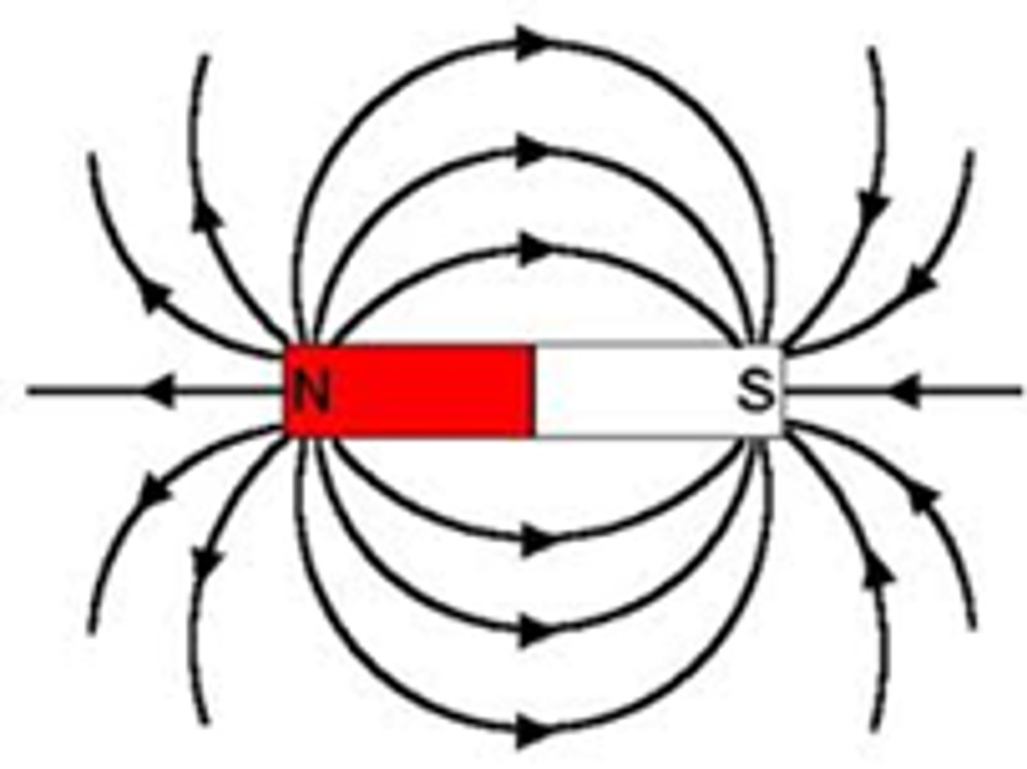 <p>Many loops going from the North pole to the South pole</p>