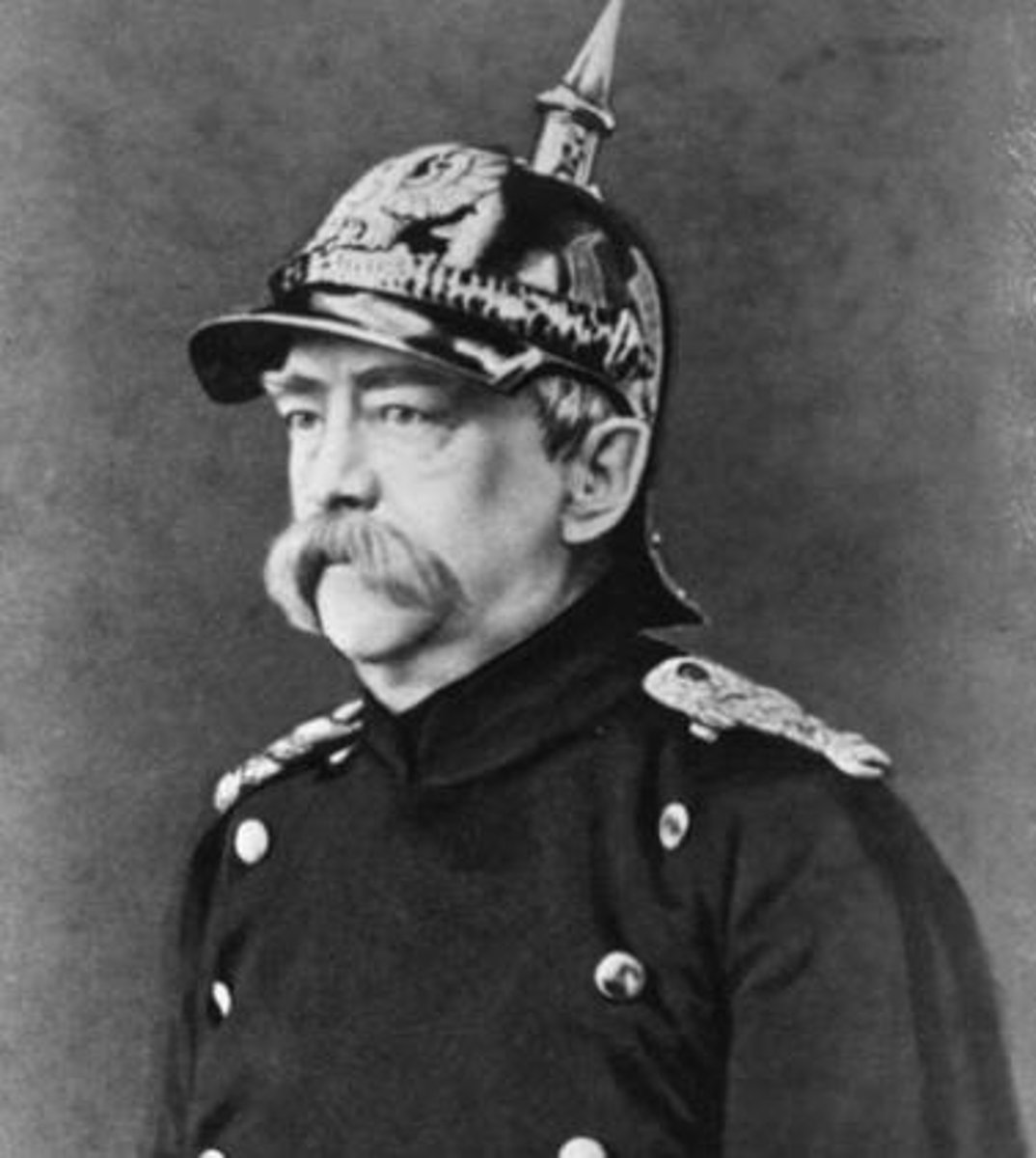 <p>Prussian diplomat and prime minister; Germany's chancellor. He was successful in unifying Germany. He wanted to make sure he est. alliances to keep the peace in Europe, so he started making alliances w/ other countries, which led to war. He felt France was the biggest threat, so aimed to isolate France. Formed "dual alliance" w/ Austria-Hungary. 13 yrs. later Italy joins the alliance to form the "triple alliance". In 1887, Germany forms a separate alliance with Russia</p>