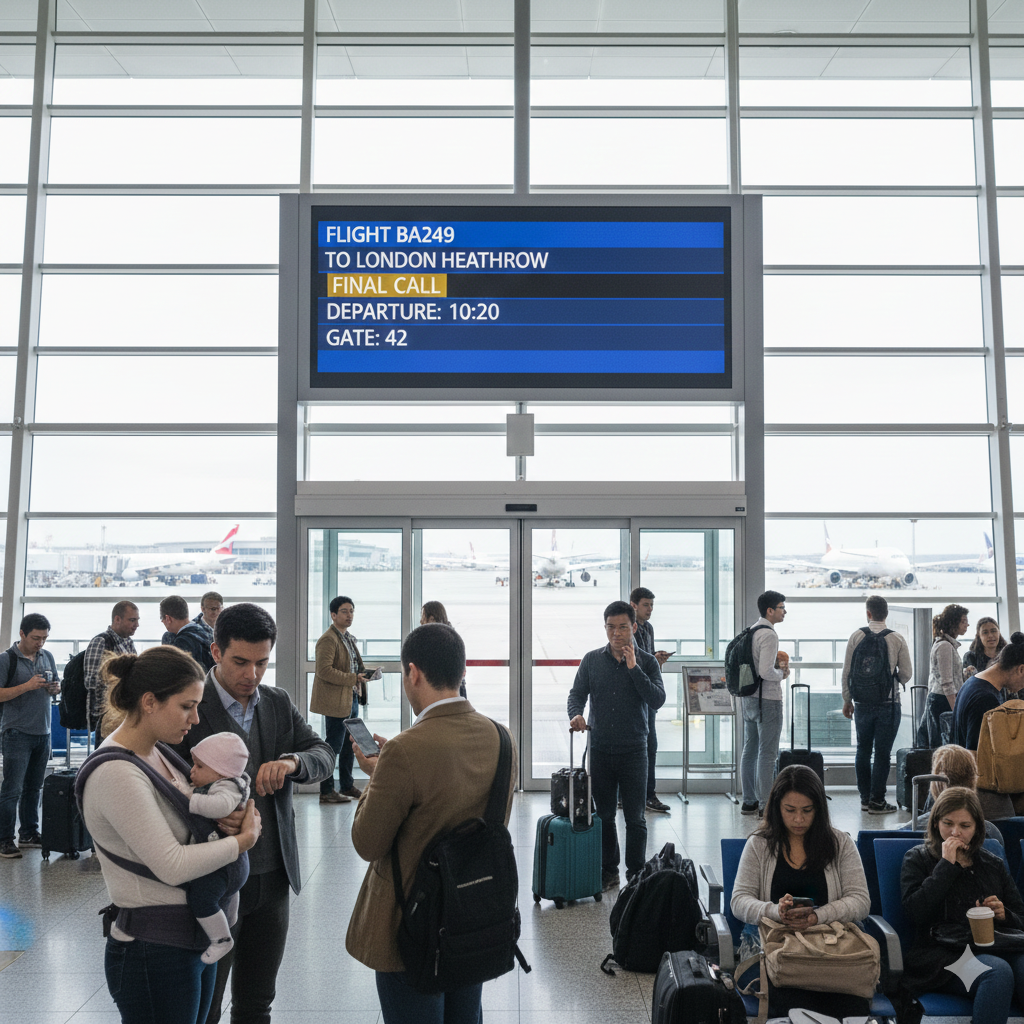 <p>Was due to depart</p>