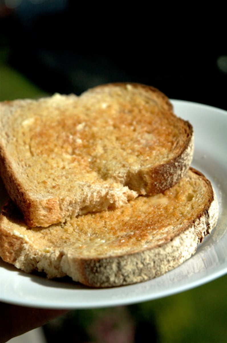 <p>A slice of bread</p>