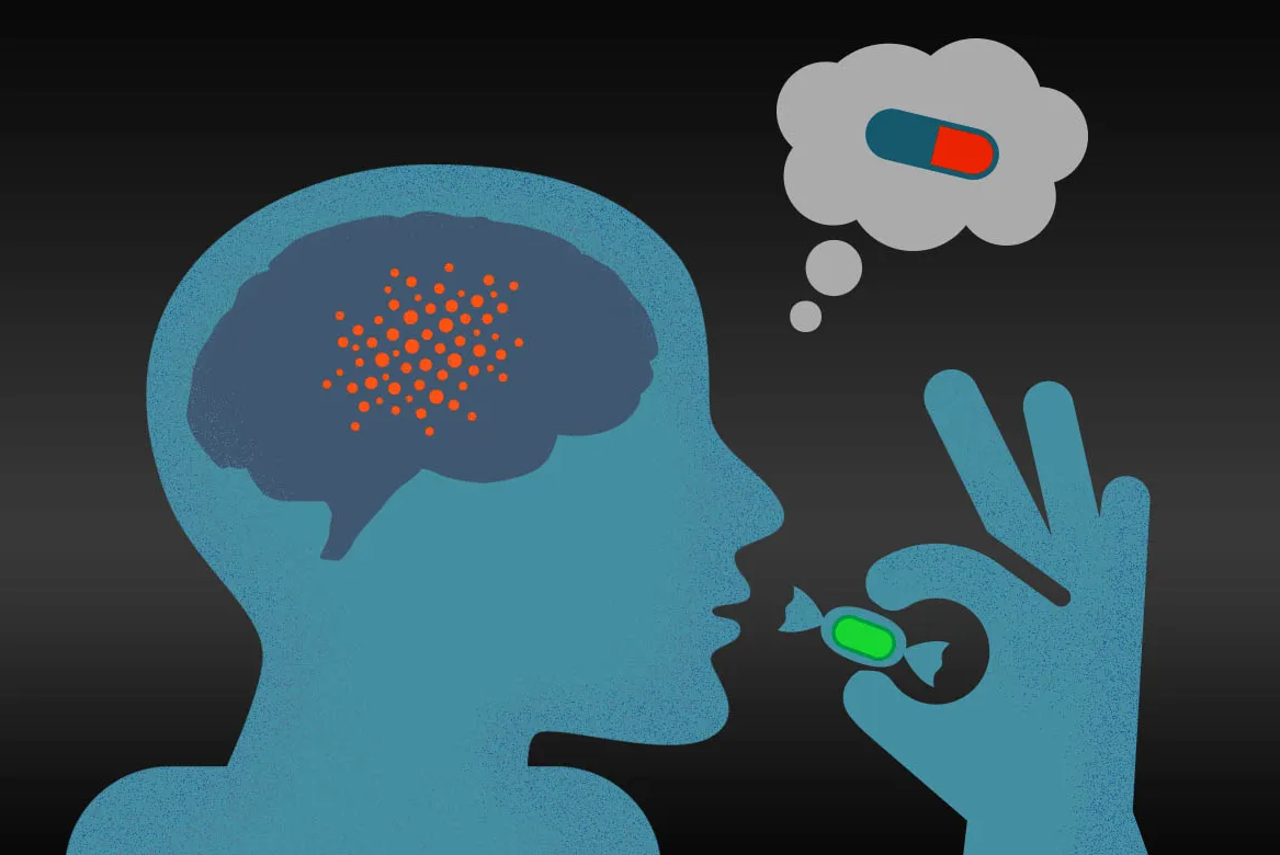 <p><span>experimental results caused by expectations alone; any effect on behavior caused by the administration of an inert substance or condition, which the recipient assumes is an active agent.</span></p>
