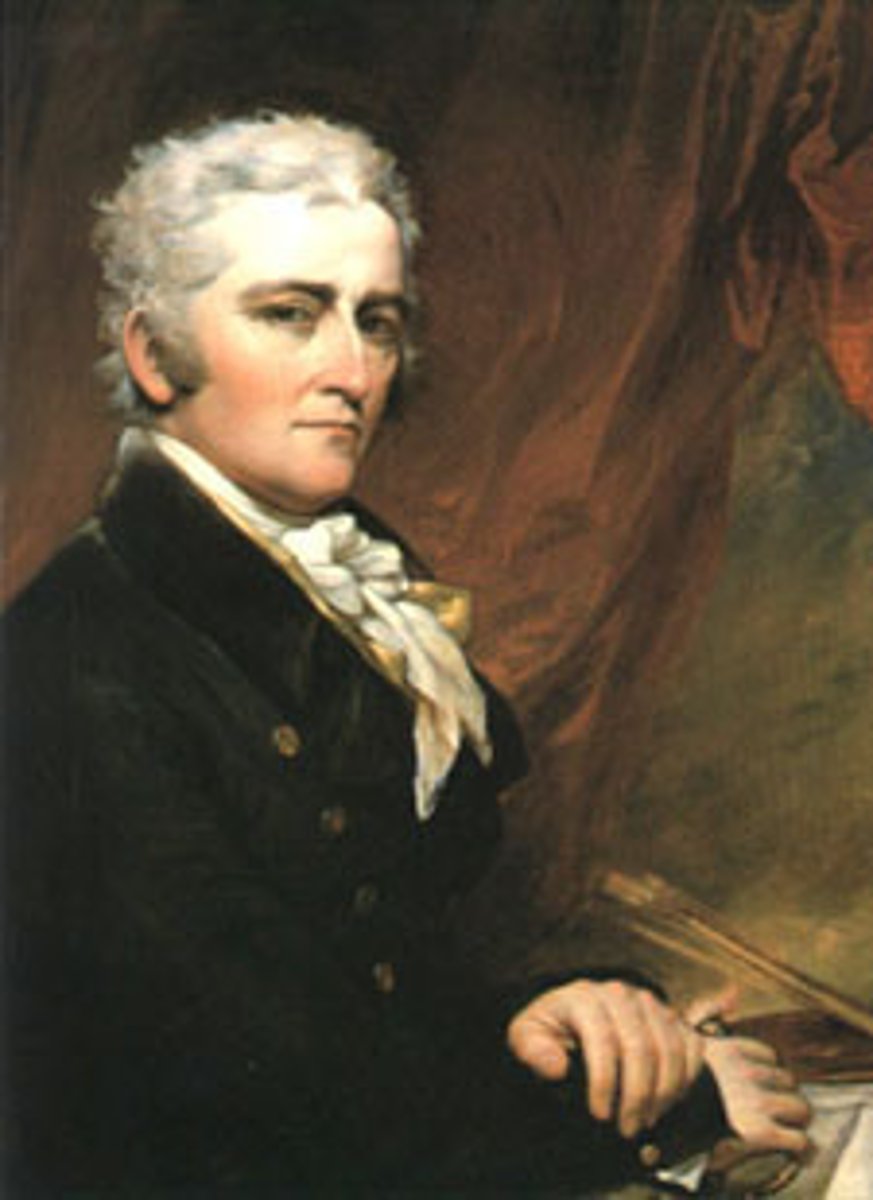 <p>was a Connecticut-born painter who, like many of his contemporaries, traveled to England to pursue his artistic ambitions. Trumbull was best known for his depictions of key events in the American Revolution, including the signing of the Declaration of Independence.</p>