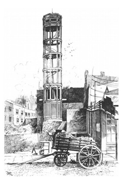 <p>Fire Alarm Towers</p><p>James Bogardus</p><p>New York</p><p>1850’s</p>