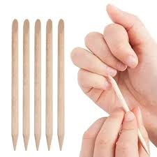 <p>Pointed end and wedged flat end. Nail care</p>