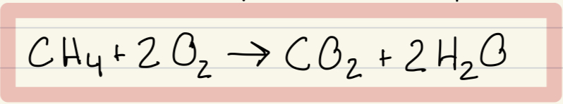 <p>Methane and O2</p>