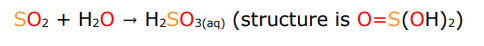 <p>on dissolution in water they are Bronsted bases. They form very stable anions as electronegative atoms stabilise negative charge due to low energy orbitals anf high energy of Attraction H2SO3—&gt;HS03(-)—&gt;SO3(2-)</p>