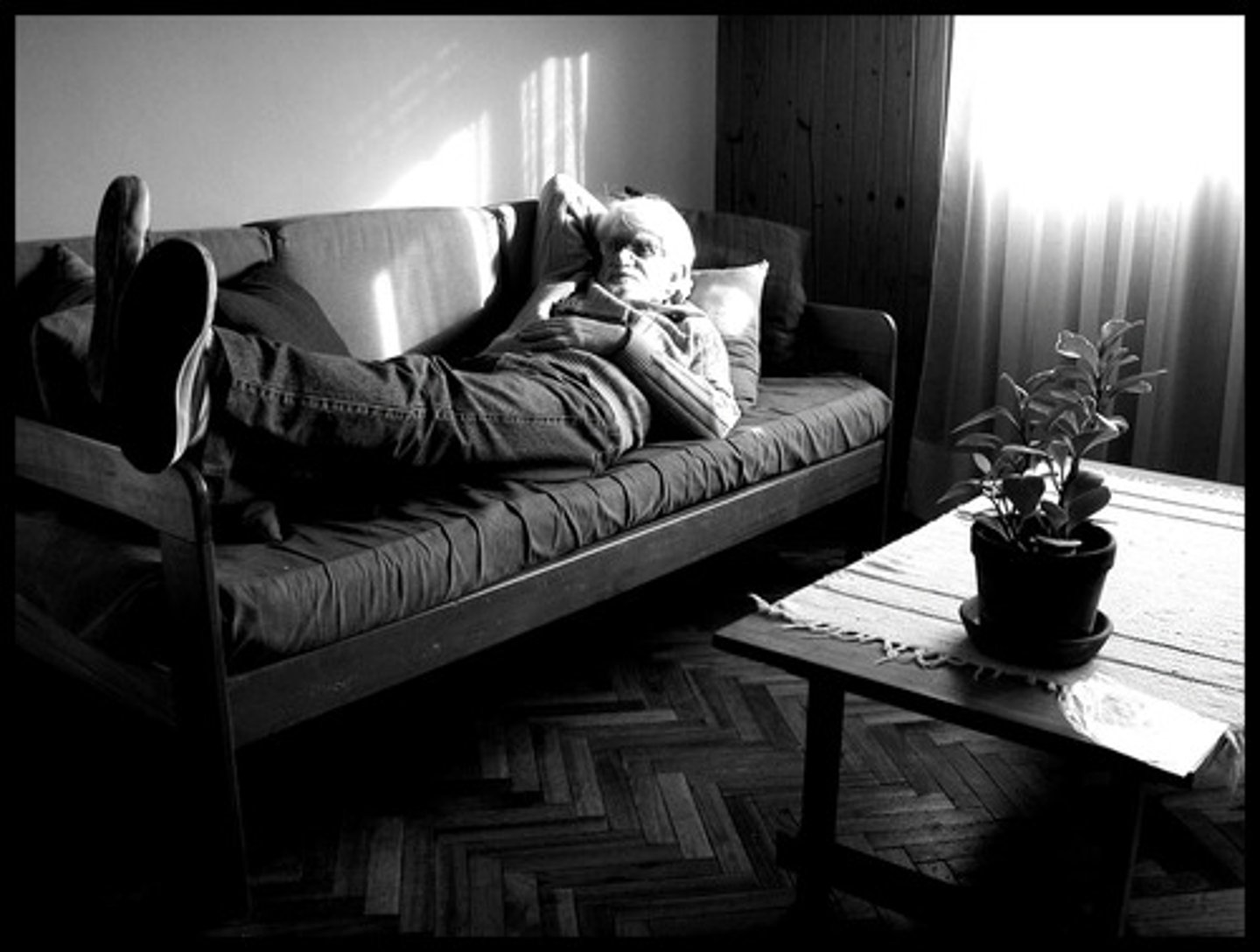 <p>to rest</p>