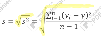 <p>standard deviation</p>