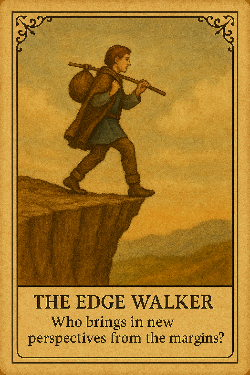 <p>Who brings in new perspectives from the margins?</p>