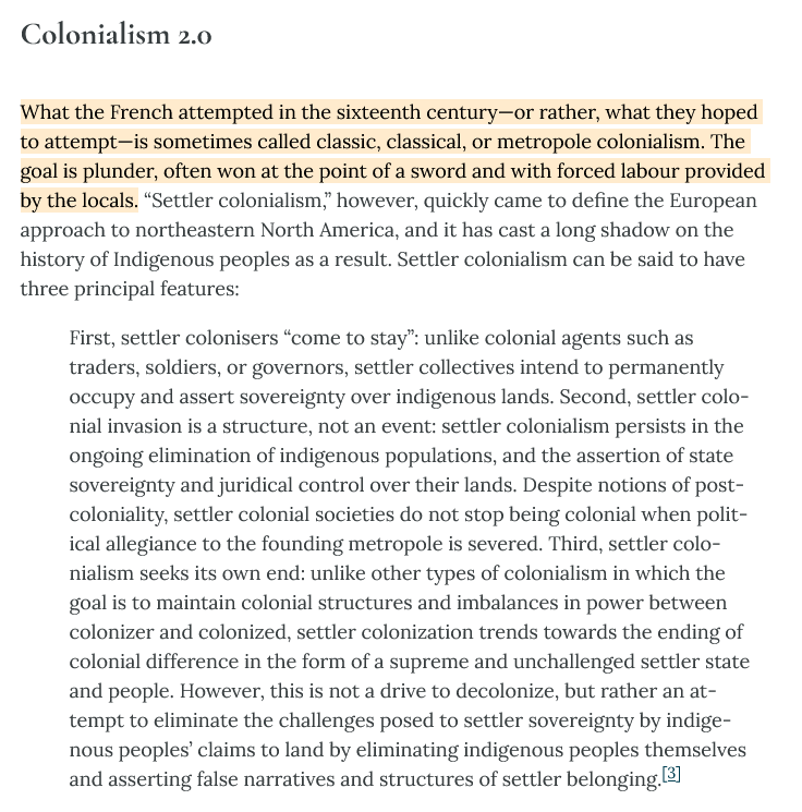 <p><span>In <strong><em>classical colonial</em></strong> societies, independence was declared which put the colonized in power BUT, direct colonial rule was replaced by <strong><em>the rule of capital </em></strong>(global trade, International Monetary Fund, United Nations, trade agreements, etc)</span></p>