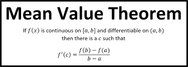 <p><span>The Mean Value Theorem states that if a function f is continuous on the closed interval [a,b] and differentiable on the open interval (a,b), then there exists a point c in the interval (a,b) such that f'(c) is equal to the function's average rate of change over [a,b].</span></p>