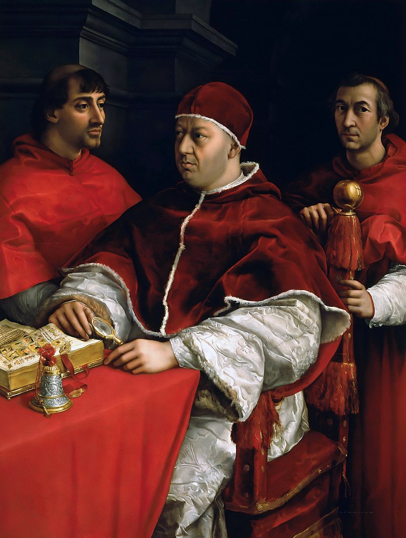 <p>Portrait of Pope Leo X with Cardinals</p>