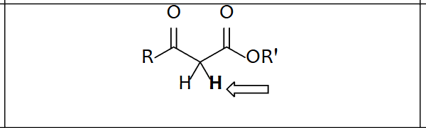 <p>β-Ketoester (R = carbon)</p>