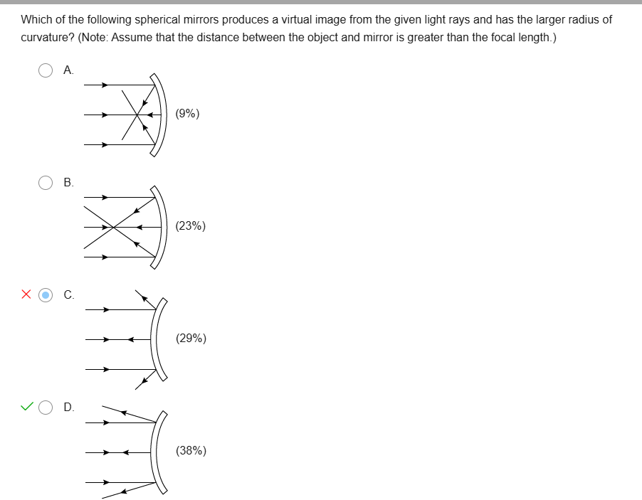 <p>Diverging mirrors always virtual images </p>