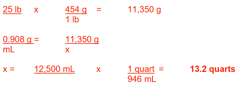 <p>13.2 quarts</p>