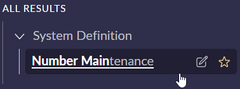 <p><strong>All &gt; System Definition &gt; Number Maintenance</strong></p>