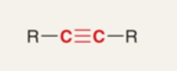 <p>A hydrocarbon with a carbon–carbon triple bond (C≡C).</p>