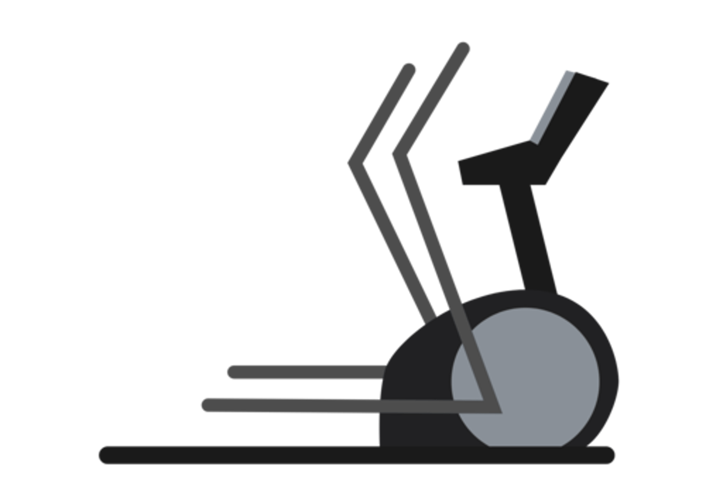 <p>exercise machine used to simulate walking or running</p>