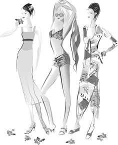 <p>Figure drawings used for formal presentations.</p>