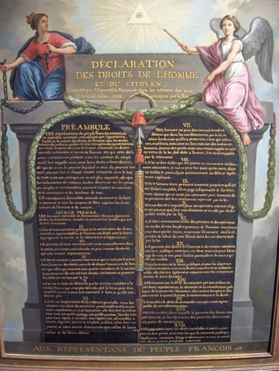 <p>a document from the French Revolution that states that the government rested on the consent of the people rather than the king.</p>