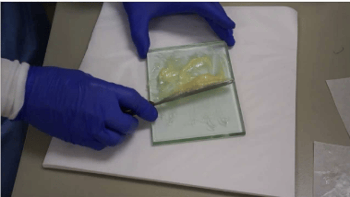 <p>triturating a powder drug with a solvent in which it is insoluble to reduce its particle size</p><p>* used ot make ointments</p>