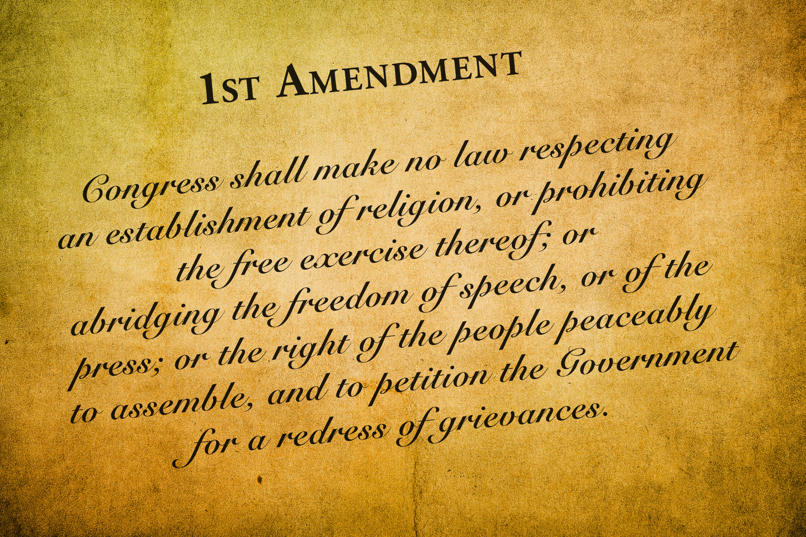 <p>Guarantees many individual rights including the right to expression and freedom of the press, freedom of religion, the right to petition the government, and the right to peaceful assembly.</p>