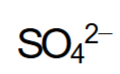 <p>SO42-</p>