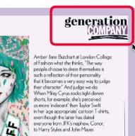 <p>Sort of like a little brand thing of the magazine, it gets put in a margin as something related to a category of it</p>