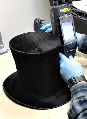 <p>What is used to soften felt fabric of the top hat? </p>