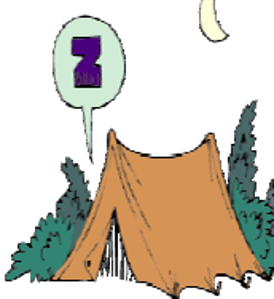 <p>to camp in a tent</p>