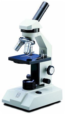 <p>An instrument that uses visible light and lenses to magnify a specimen.</p>