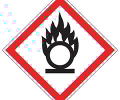 <p>Flame over circle</p>