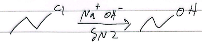 <p>primary, strong nucleophile</p>