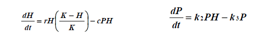 <p>In the Lotka-Volterra predator prey equations, the k3 term represents</p>