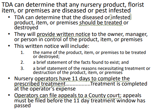 <p>Texas Department of Agriculture (TDA)</p>