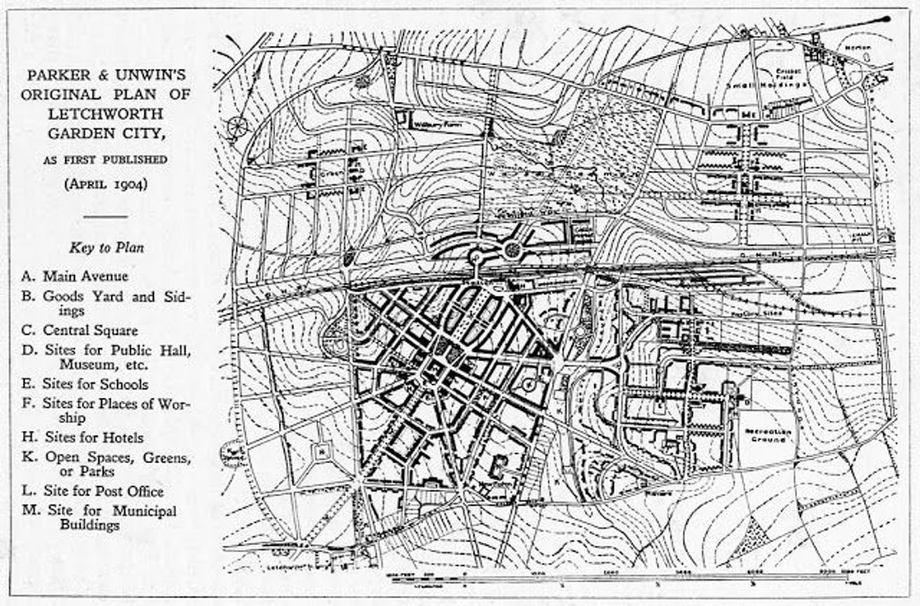 <p>It is the “First Development Garden City” where it is a combination of landscaping, informal street layouts, and main axis focusing on town center.</p>